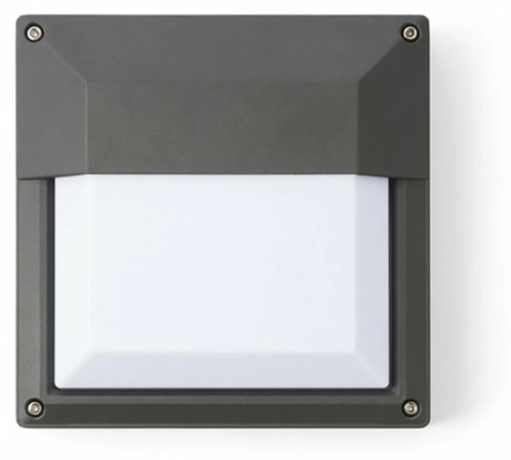 Applique DELTA 215 anti-corrosion IP54 anthracite LED E27 230V 15W