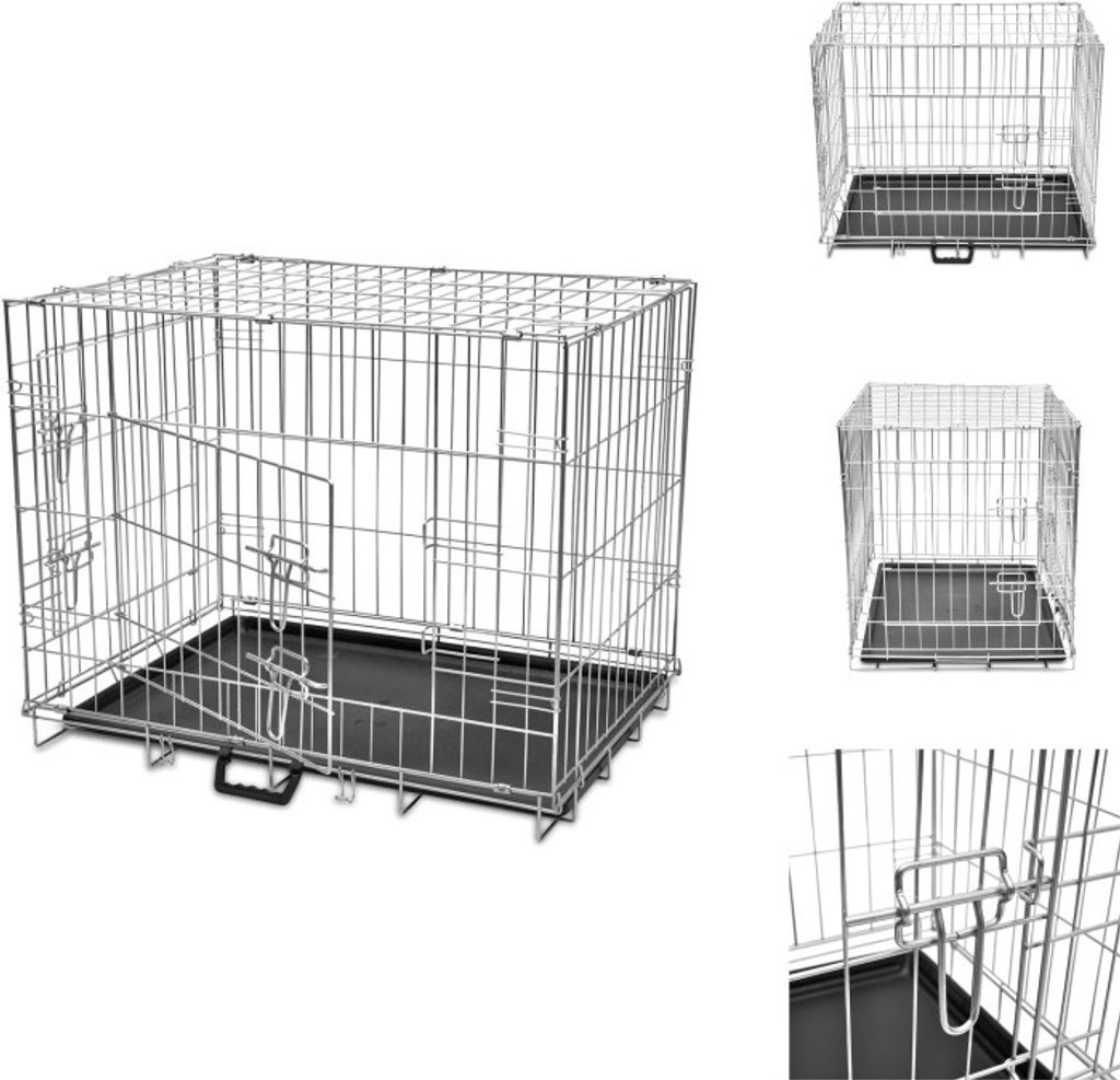 Faltbare Hundebox Metall M - Transportboxen & -taschen