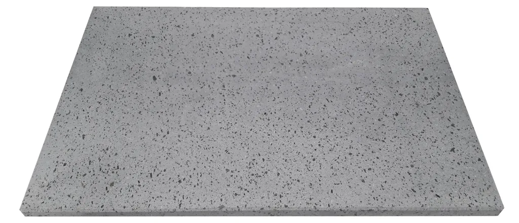 Dallage en pierre naturelle de lave anthracite 30 x 50 cm pour jardin