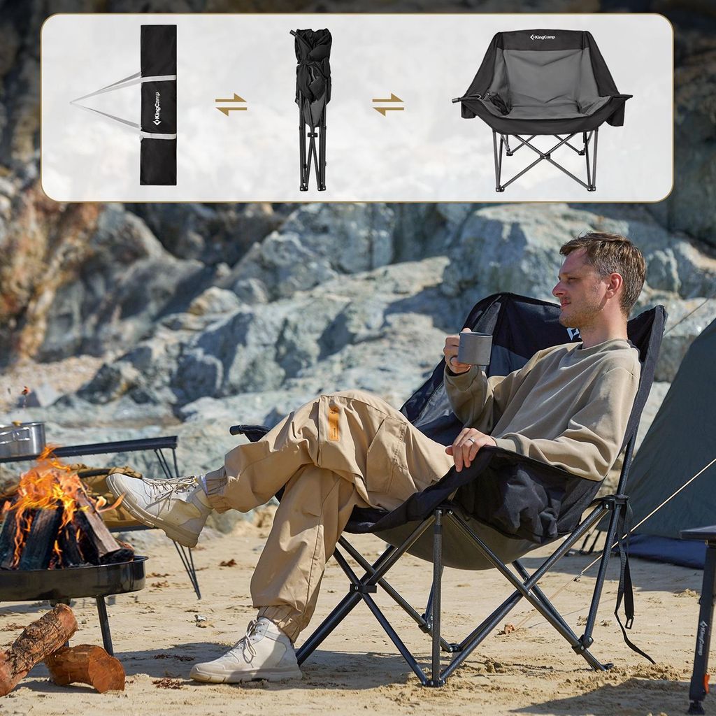 KING CAMP Canna C10 Klapp-Campingstuhl mit Heizung