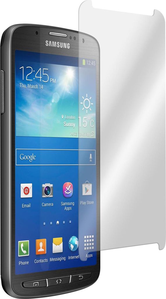 2er-Pack PhoneNatic Glas-Folie klar kompatibel mit Samsung Galaxy S4 Active - Panzerglas für Galaxy S4 Active