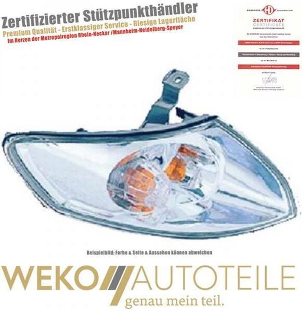 Diederichs Blinkleuchte li. Mazda 626, 99-02 Klarglas