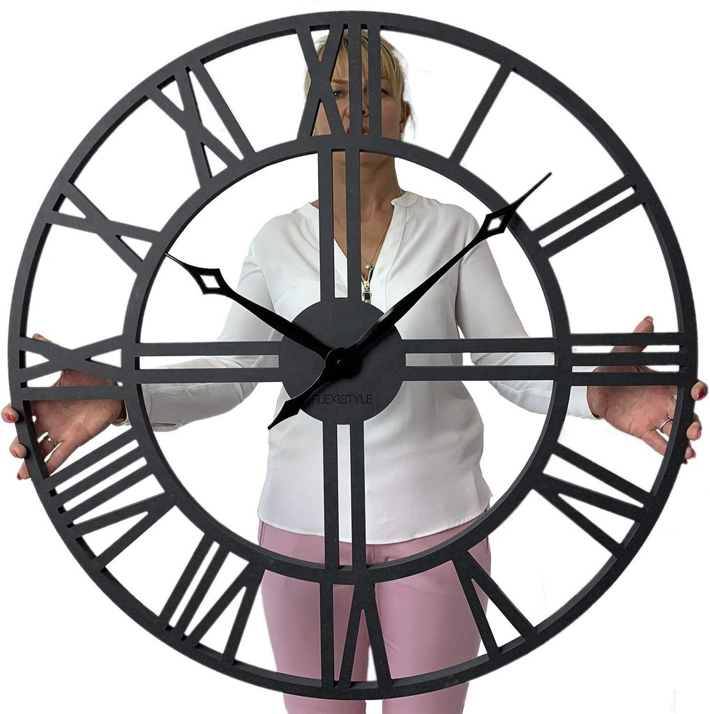 Orologio da parete grande XXL senza ticchettio LOFT Grande Immagine del prodotto 
