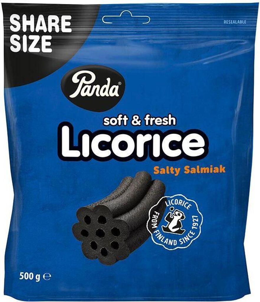 Panda Liquirizia Morbida e Fresca Salmiak Salato 500g Immagine del prodotto 