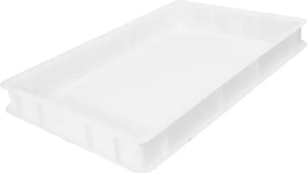Caisse empilable plastique blanc H70 mm pour tri et stockage modulable - 2