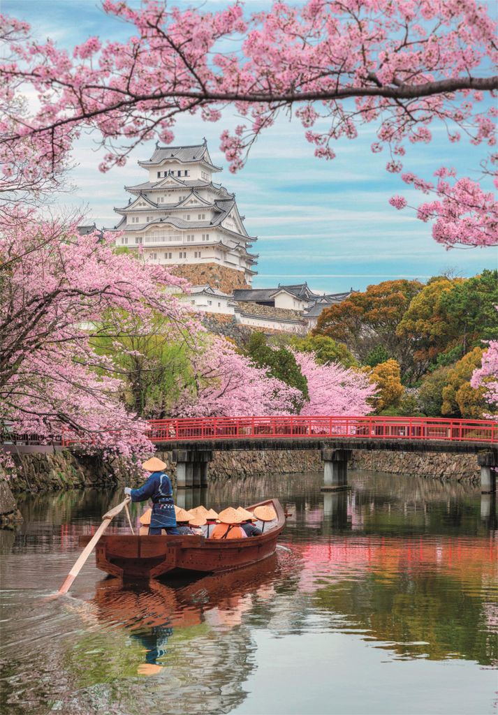 Puzzle 1000 HQ Burg Himeji im Frühling