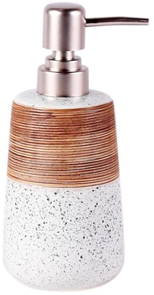 Keramische Badkamer- und Küchen-Seifendispenser, 420 ML, weiß