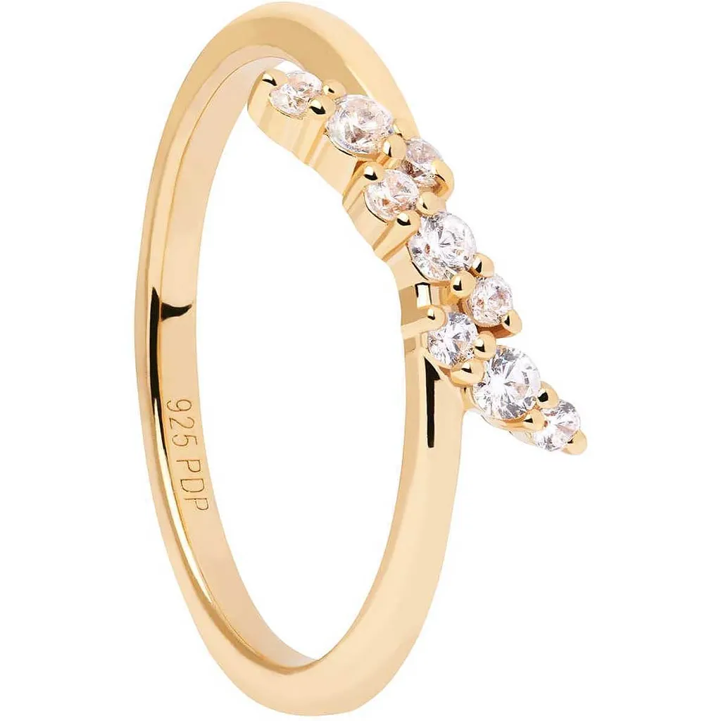Anello Natura Oro PDPAOLA - Gioiello in Argento 925 per Momenti Speciali