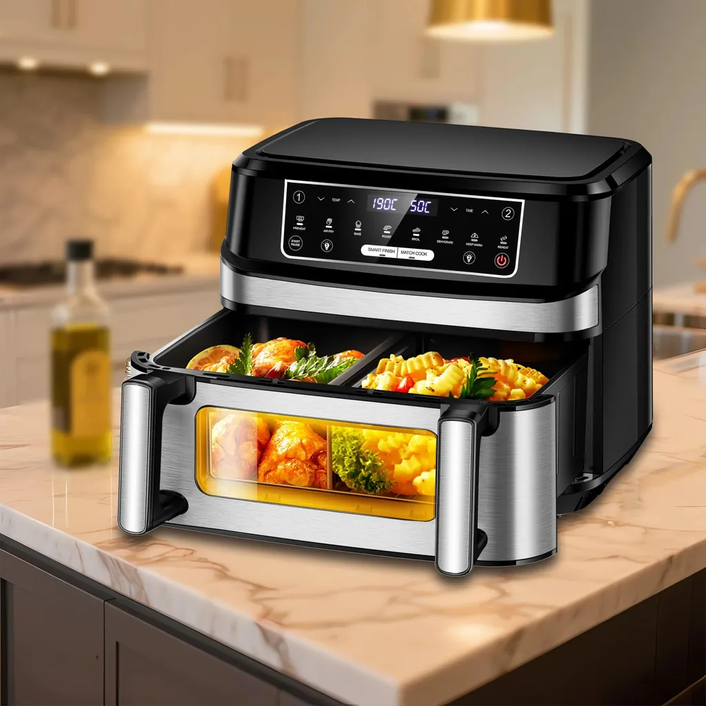 Airfryer 2000W avec Fenêtre de Visualisation et 8 Modes de Cuisson Rapide - 2