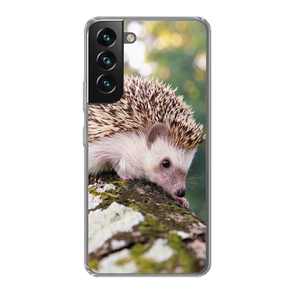 MuchoWow Handyhülle Schutzhülle Hülle für Samsung Galaxy S22 Plus Baby - Igel - Baum Silikon Softcase Handy Hülle - Schutzabdeckung