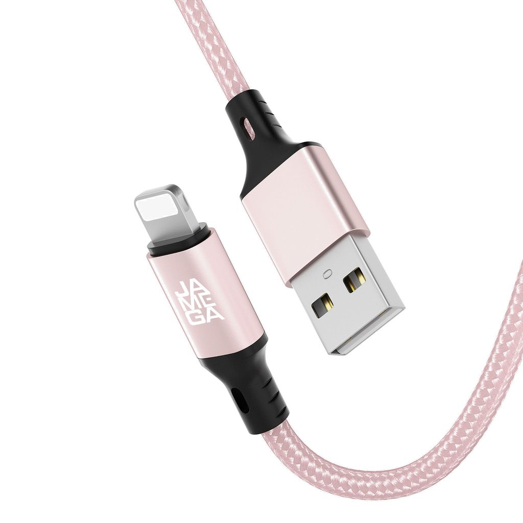 USB-A auf iPhone Nylon Kabel Typ A Ladekabel für iPhone - Produktbild 