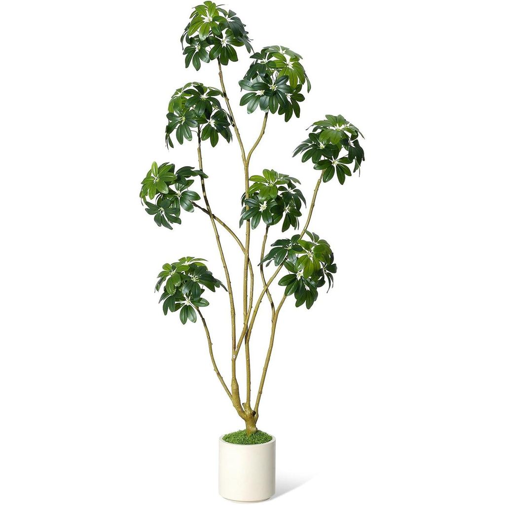 Künstliche Pflanze 180 cm Kunstpflanze Künstlicher Baum mit Übertopf Zimmerpflanze für Wohnzimmer, Grün
