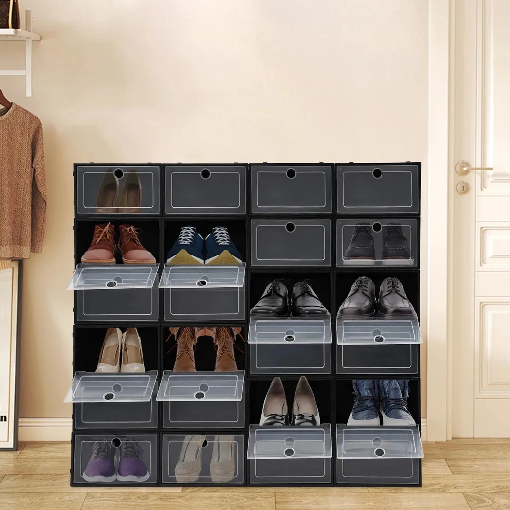 Dites stop au désordre avec nos boîtes à chaussures en plastique ABS
