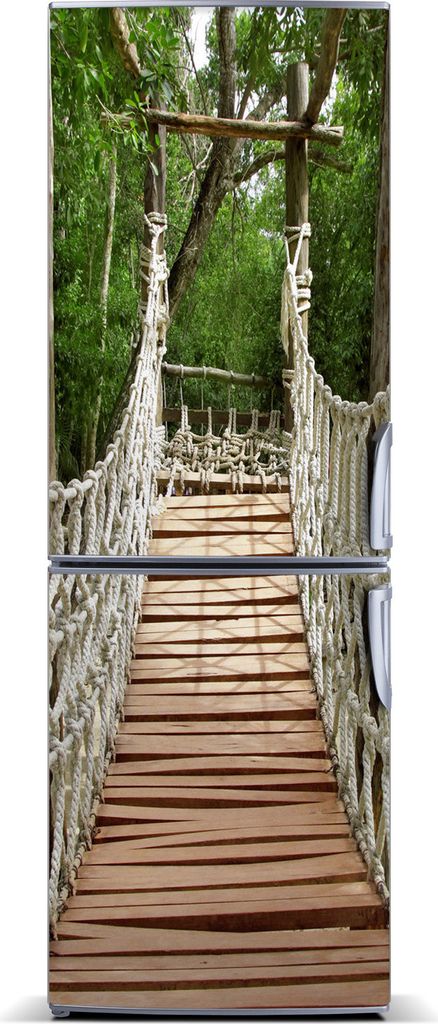 Tulup Kühlschrankdekoration - Magnetmatte - 70 cm x 190 cm - Magnet auf dem Kühlschrank - Hängebrücke