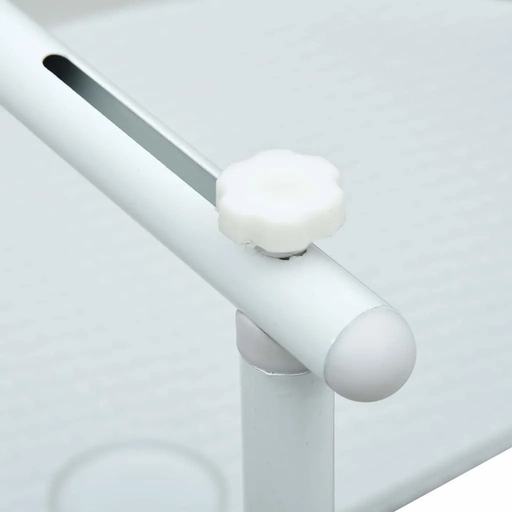 Table de balcon pliable et suspendue blanche pour petits espaces 60cm - 6