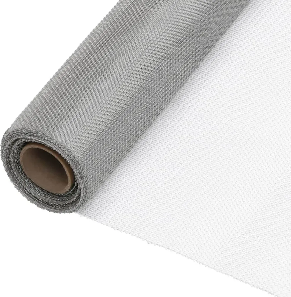 Moustiquaire de protection 112x500 cm inox pour aérer sans insectes