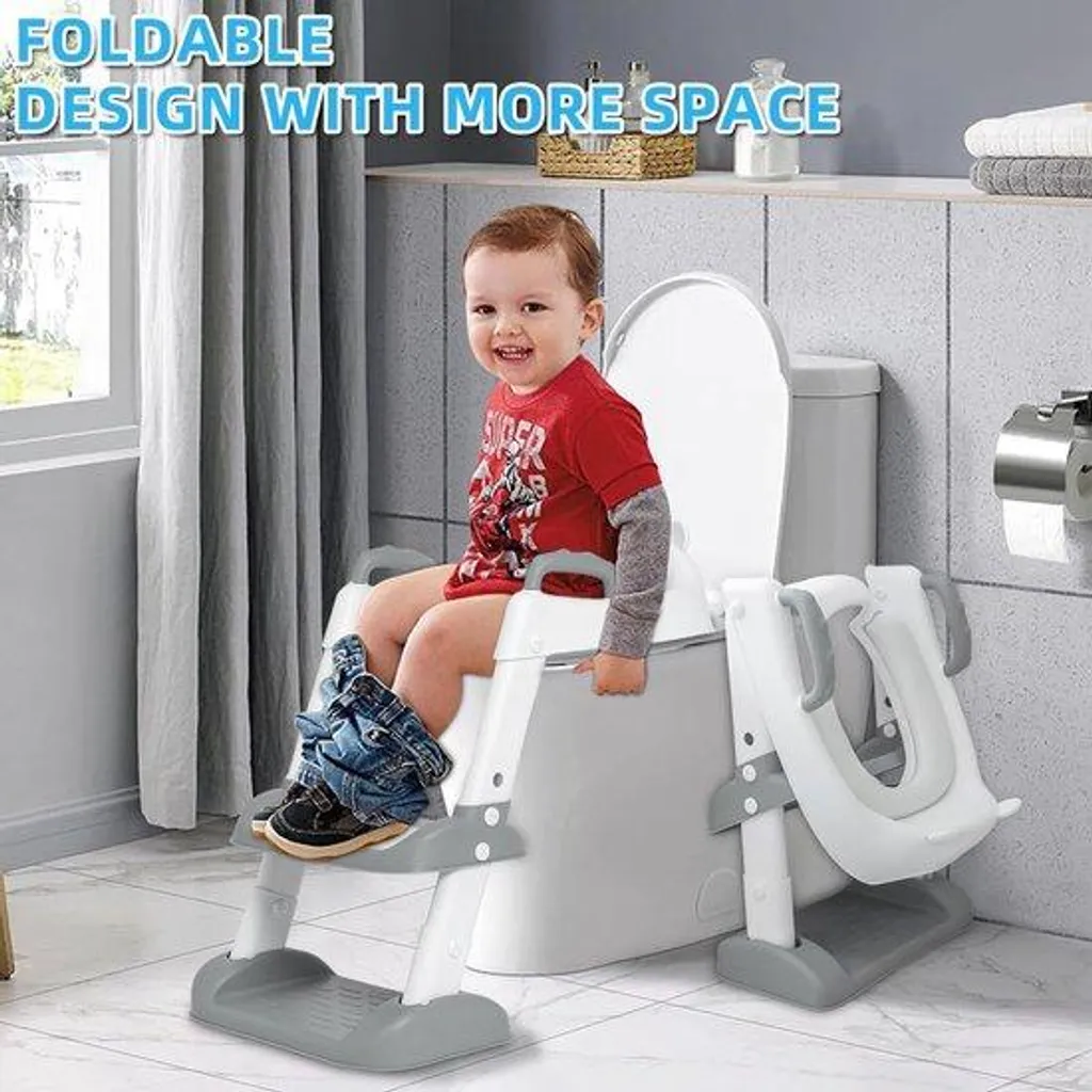 Réducteur de toilettes pour apprendre la propreté avec marche et siège