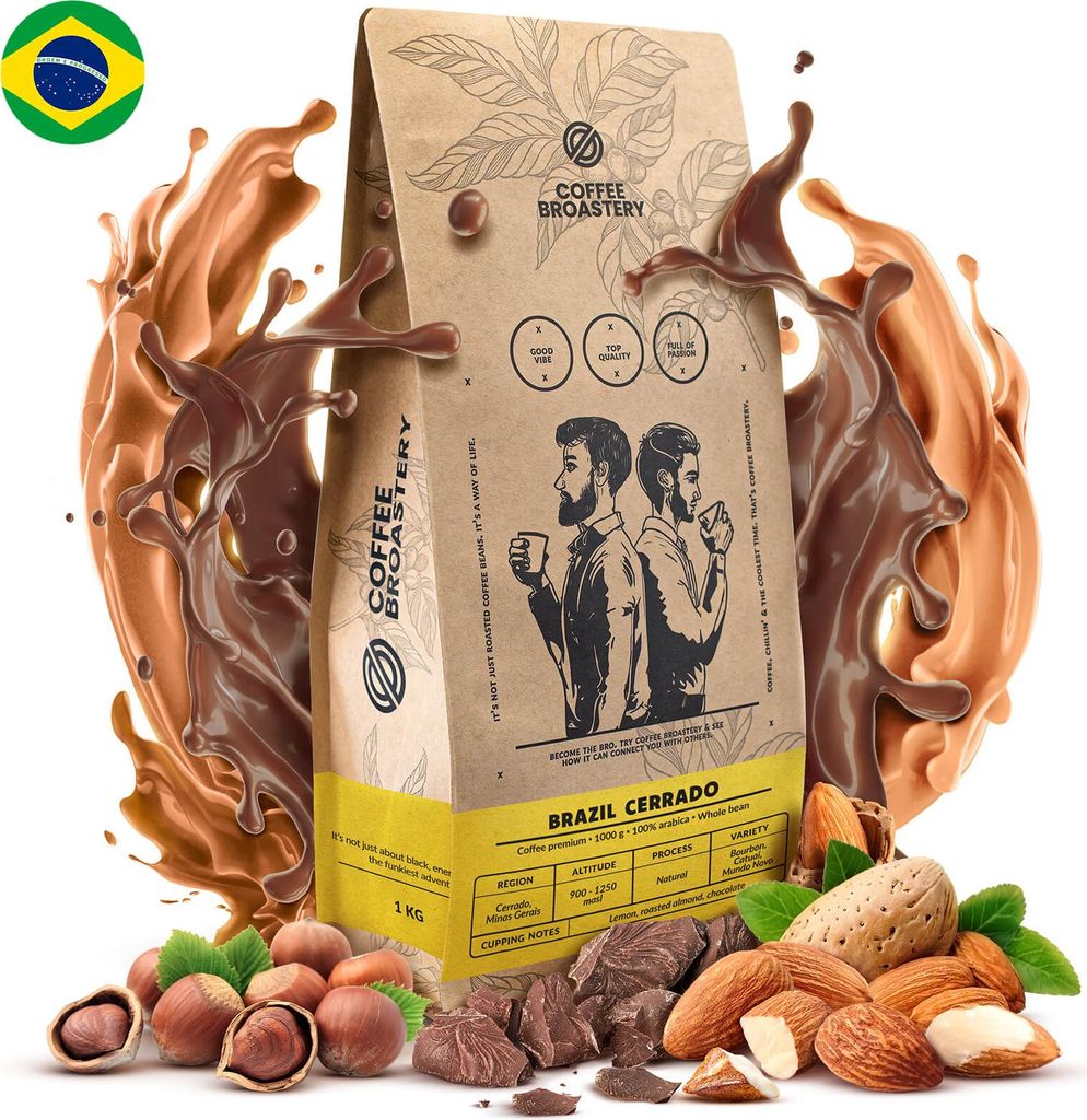 Coffee Broastery - Kaffeebohnen Brazil Cerrado 1kg - Frisch Produktbild 