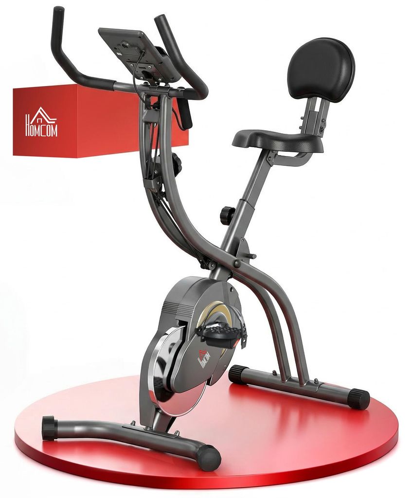HOMCOM Heimtrainer  X-Bike 2-in-1 Fahrradtrainer Trimmrad Produktbild 