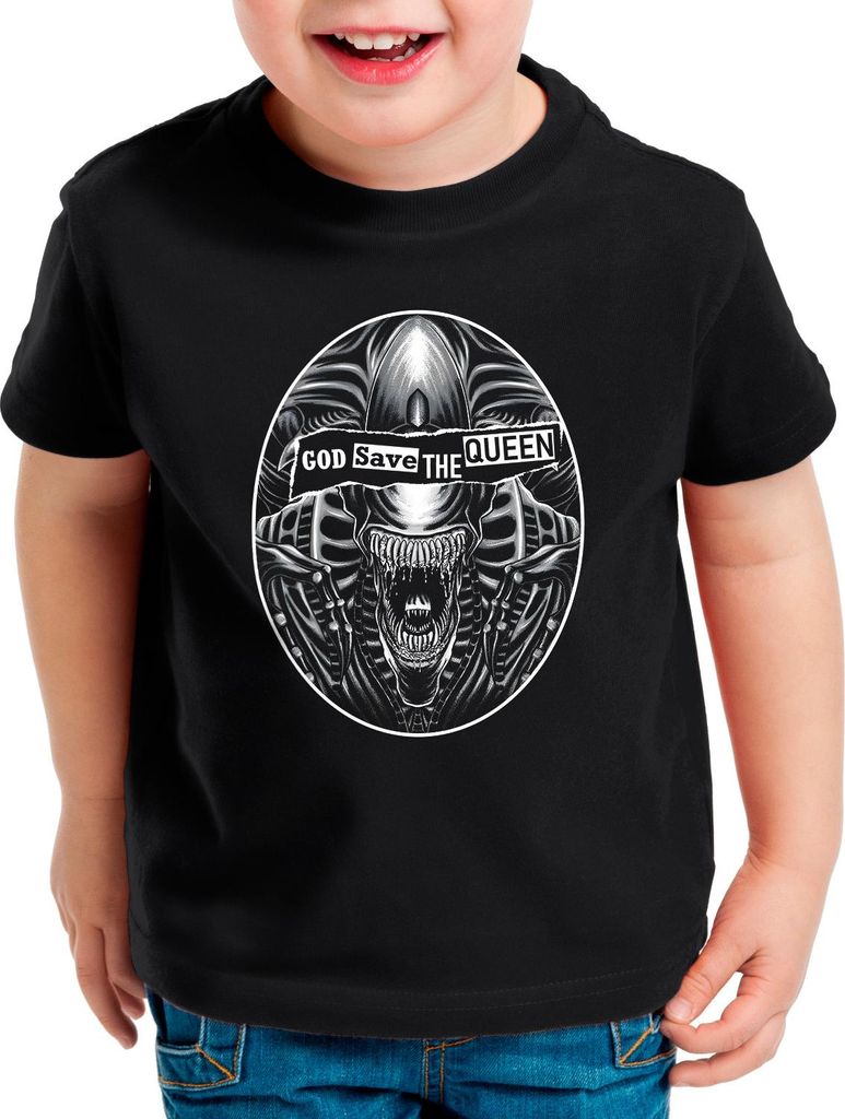 style3 God Save The Queen T-Shirt für Kinder ripley alien prometheus nostromo