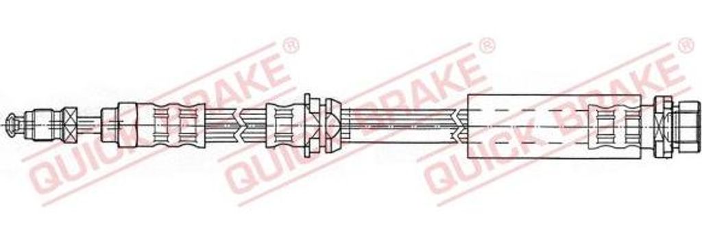 QUICK BRAKE 37.918 Bremsschlauch OE 1201141 kompatibel mit Fiesta, 2