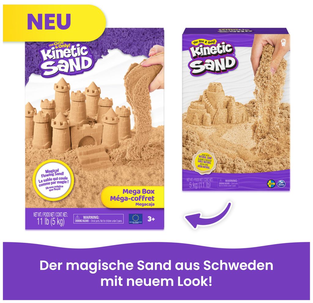 Kinetisch zand - Natuurlijk bruin (5 kilogram zand) Productafbeelding 