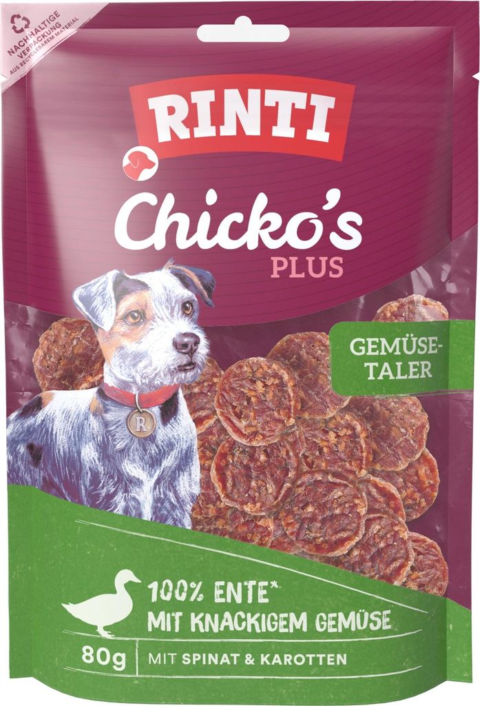 Rinti 80gx12 Chicko Plus Cuisses de poulet avec os calcique Image du produit 
