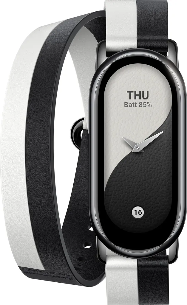 Xiaomi Smart Band 8 Écran AMOLED 1.62" Double Bracelet Noir et Blanc
