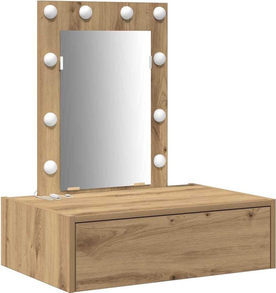 vidaXL Schminktisch mit Schubladen Braun 60 x 40 x 70 cm Holzwerkstoff