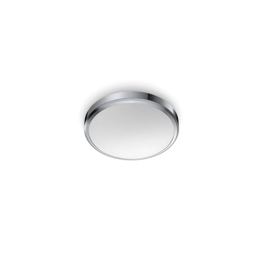 Plafonnier LED Doris 17W Chrome Brillant à Basse Consommation Énergétique