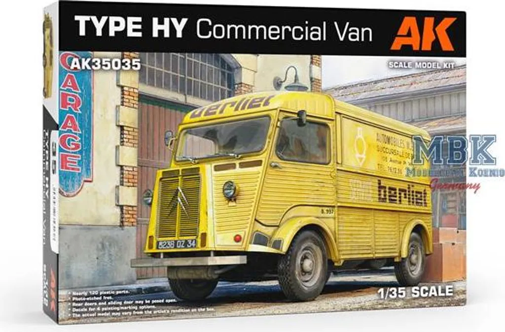 Fourgon Commercial Type HY Maquette en Plastique AK-35035 Échelle 1/35