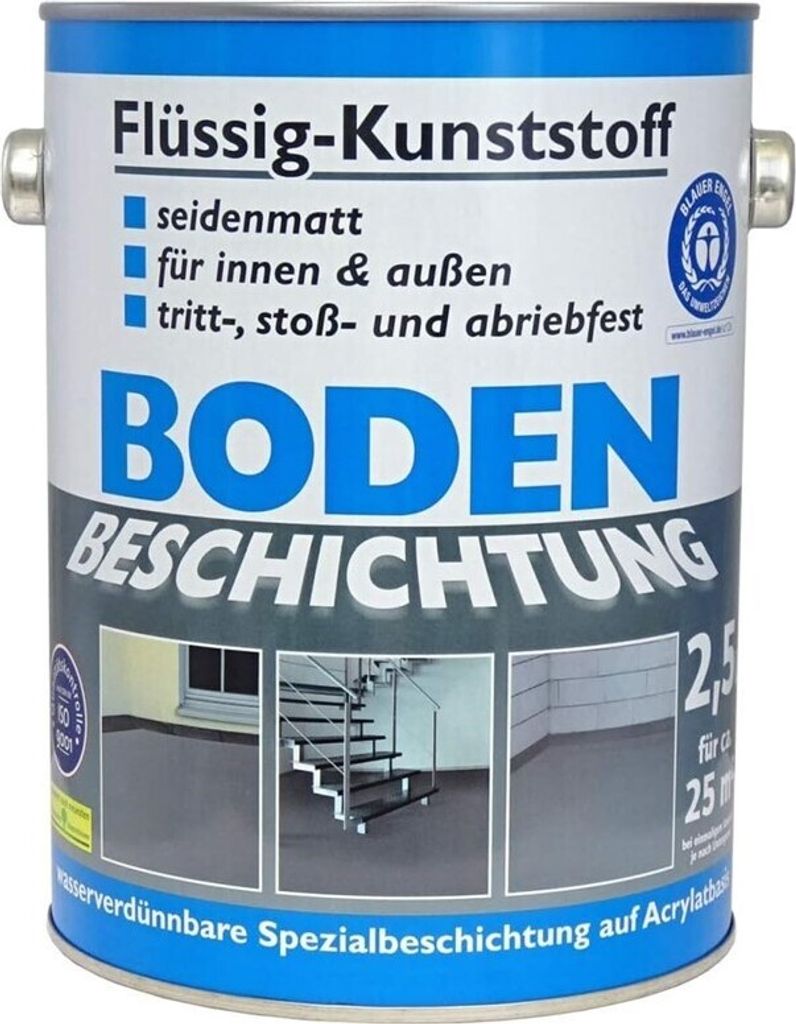 Wilckens Flüssig Kunststoff 2,5L Bodenbeschichtung 25m² Produktbild 
