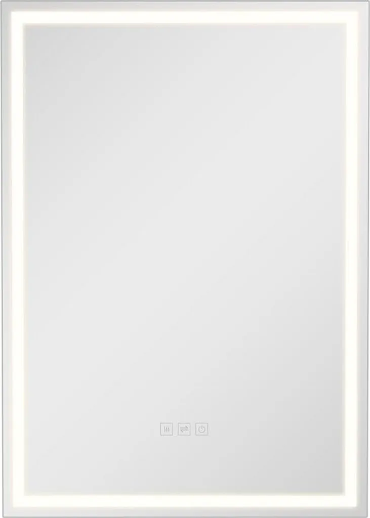 Meuble de salle de bain miroir LED 50x70 cm encastrable de luxe blanc