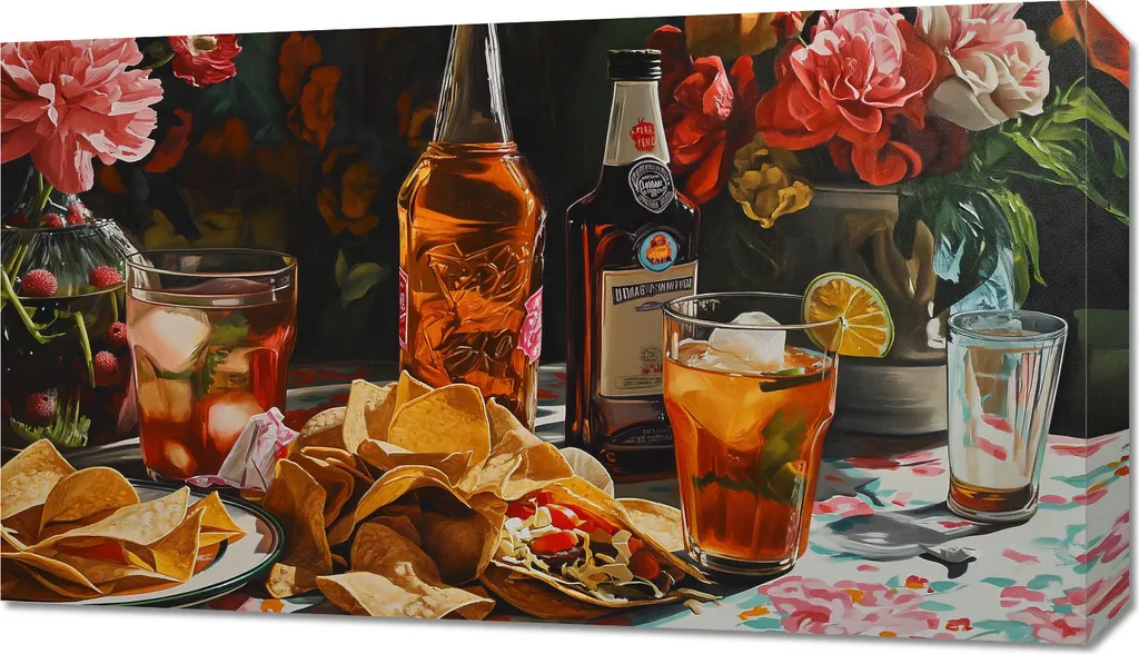 Tableau Mexique 70x40 cm Saveurs du Mexique déco cuisine épices