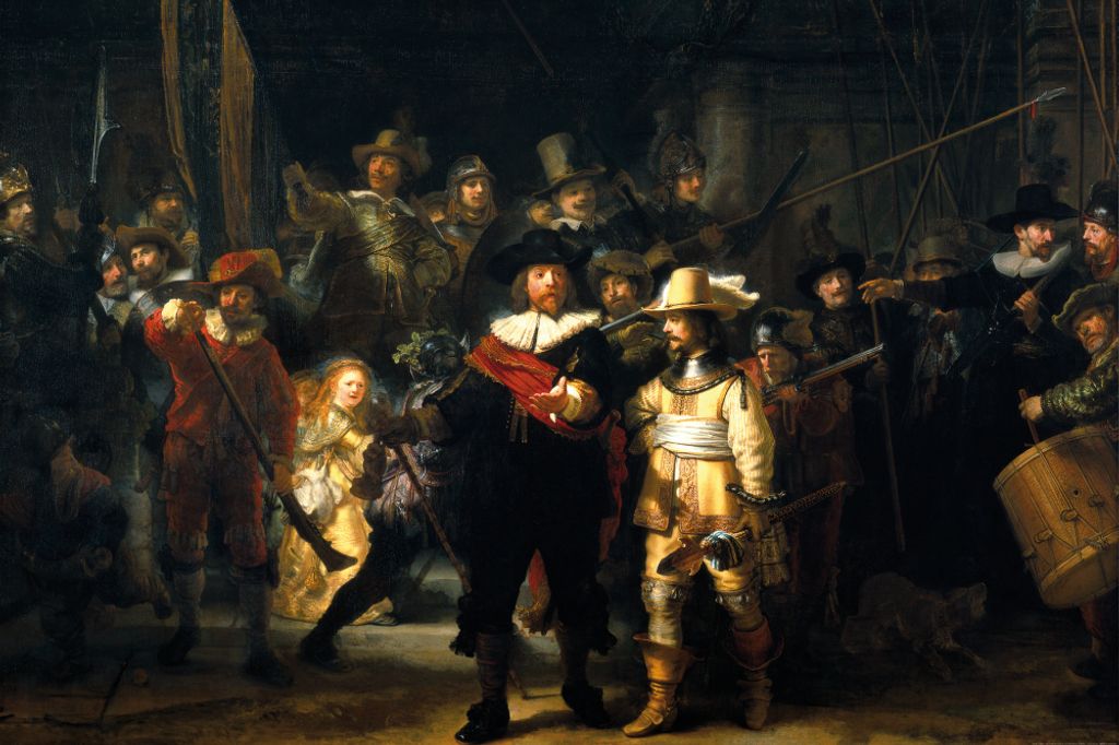 Van Rijn Rembrandt Art Print Obraz - Noční hlídka, 1642 Obrázek produktu 