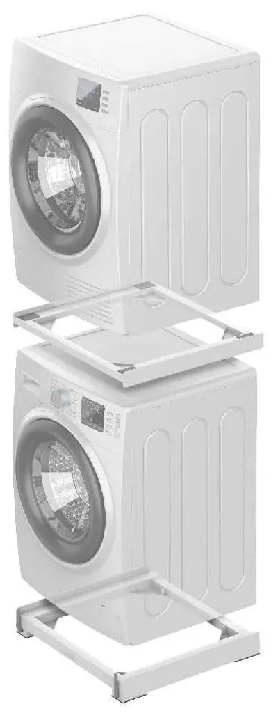 Meliconi 656147 - Base avec jeu de roulettes universel pour lave-linge