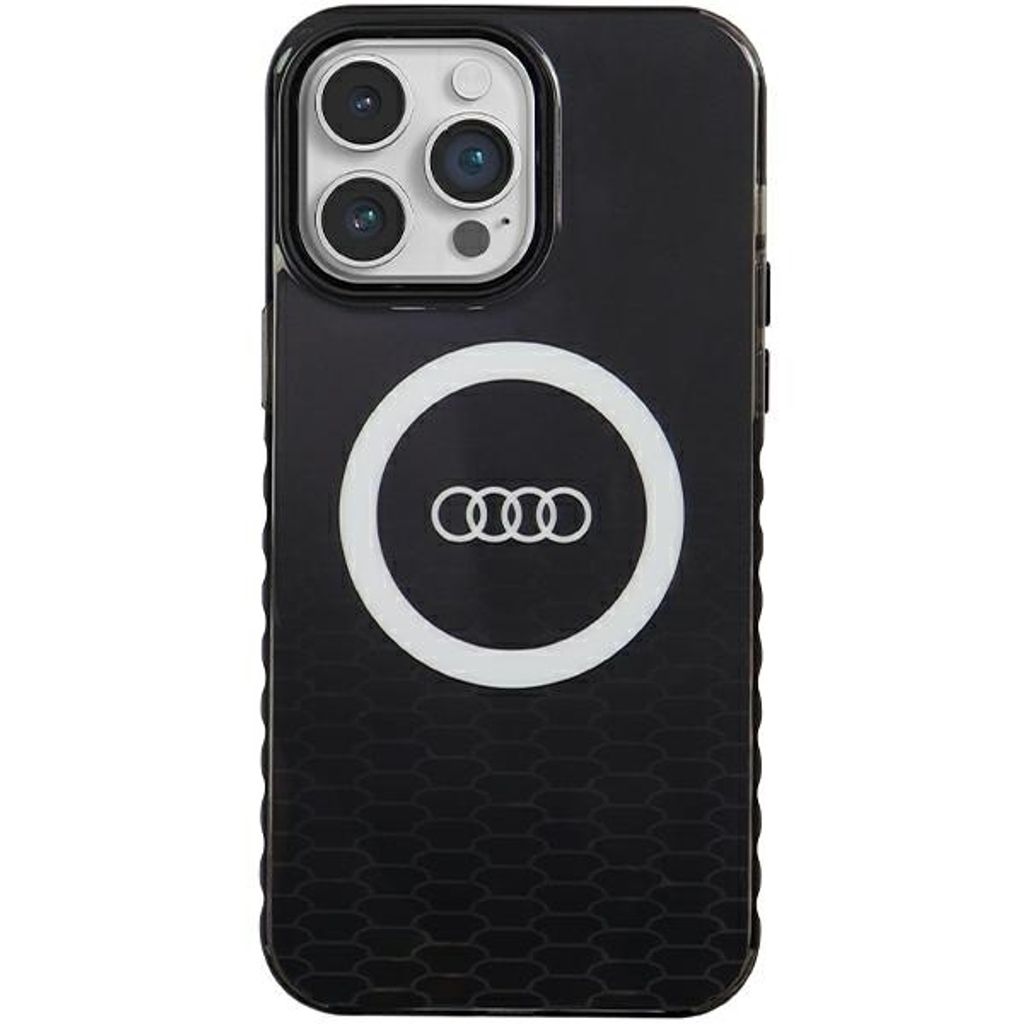 Audi IML Big Logo MagSafe Case iPhone 14 Pro Max 6.7" schwarz hardcase AU-IMLMIP14PM-Q5/D2-BK Schutzhülle