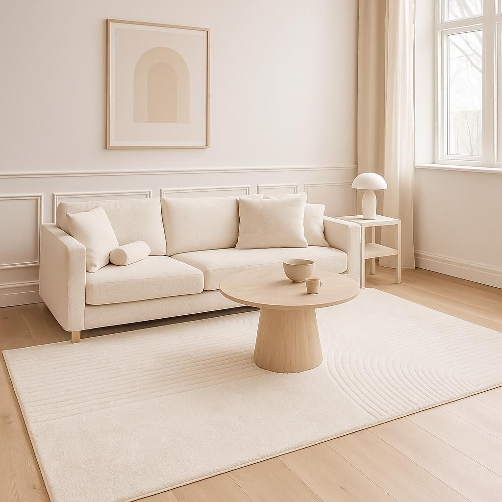 Milton & Oldbrook Teppich 200 x 290 cm Targu Weiß