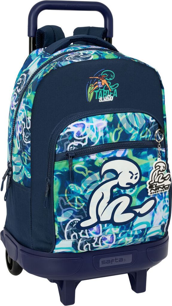 Schulrucksack mit Rädern El Niño Kook Marineblau 33 x 45 x 22 cm