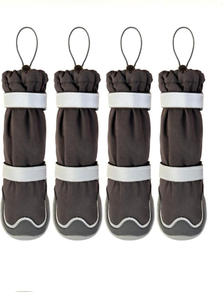INF Hundeschuhe 4er-Pack - Outdoor-Stiefel für kleine bis mittelgroße Hunde L