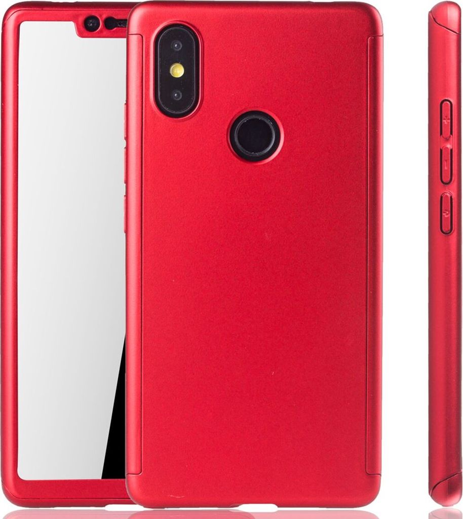 Handyhülle Schutzhülle für Xiaomi Mi 8 SE Full Case Cover Displayschutz 360 Rot