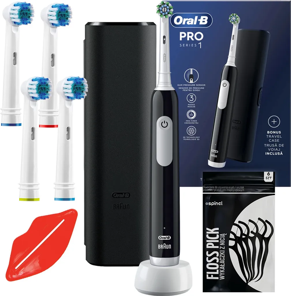 Risparmia con il Bundle Oral-B Pro 1 Nero + 4 Testine e Custodia
