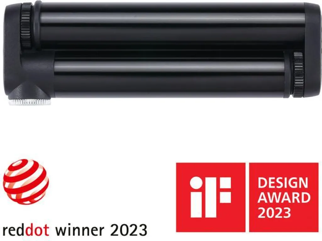 BBB Doubleshot Mini-pompe Argent 116 Psi en aluminium double action