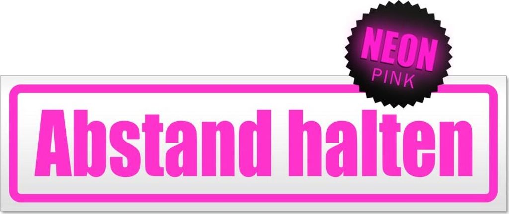 Abstand halten Magnetschild Schild magnetisch