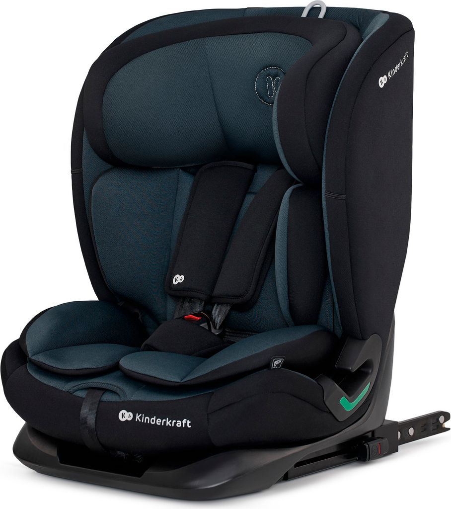 Kinderkraft ONETO3 i-Size Kindersitz 76-150 cm - ISOFIX & TOP TETHER - 3-lagige Kopfstütze - RECLINING-Funktion - ab 15 Monate bis 12 Jahre - Schwarz