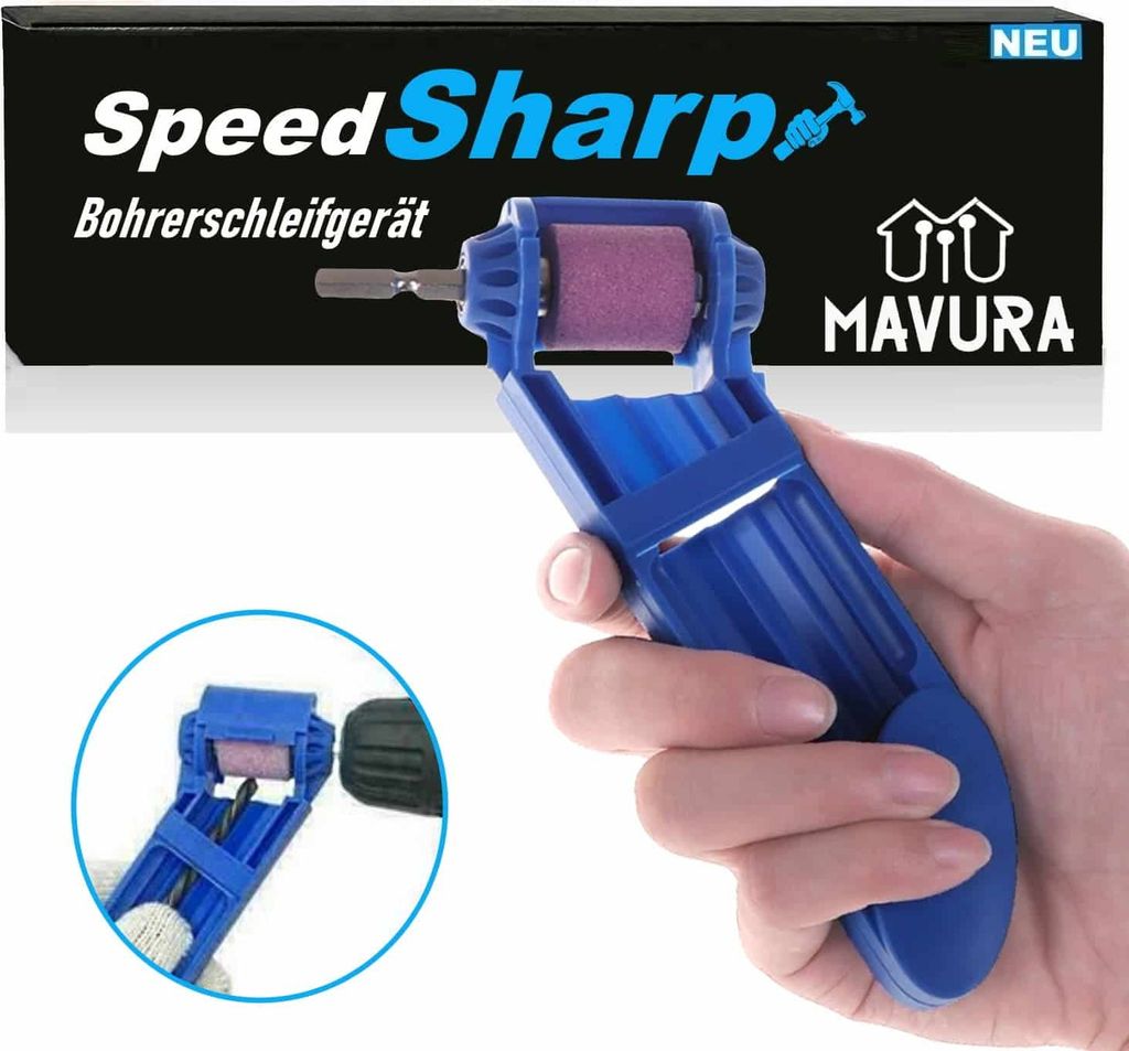 SpeedSharp Bohrerschärfer Bohrerschärfgerät Bohrerschleifgerät Schärfer Tragbar