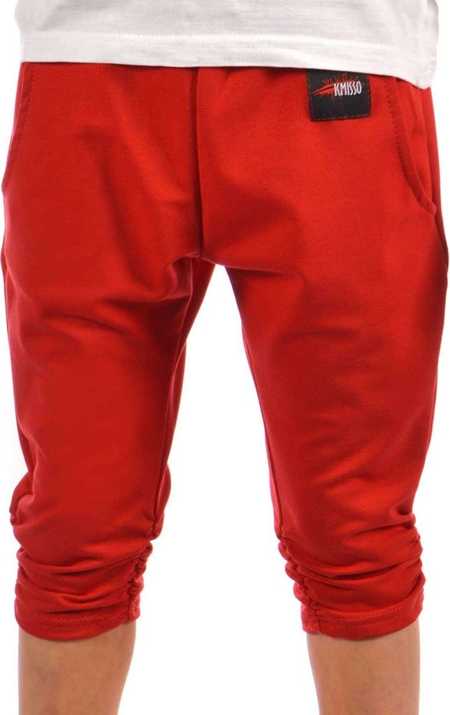 KMISSO Mädchen Capri Hose Rot 164