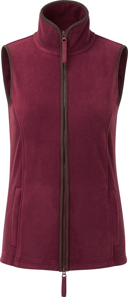 Premier - "Artisan" Weste für Damen RW8190 (XL) (Burgunderrot/Braun)