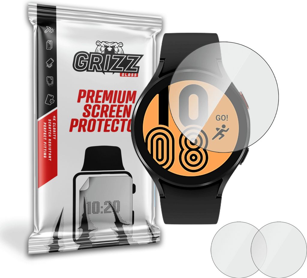Hybriertes Glas GrizzGlass HybridGlass für Samsung Galaxy Watch 4 40 mm