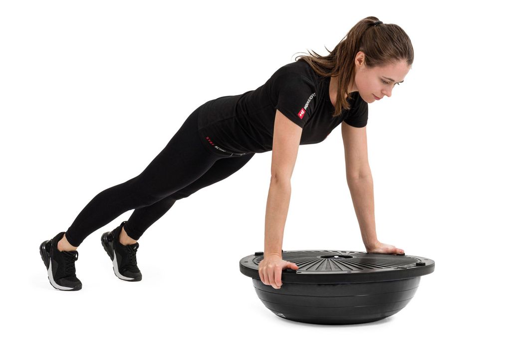 Hop-sport Balanční podložka s expandery a pumpou černá Obrázek produktu 3